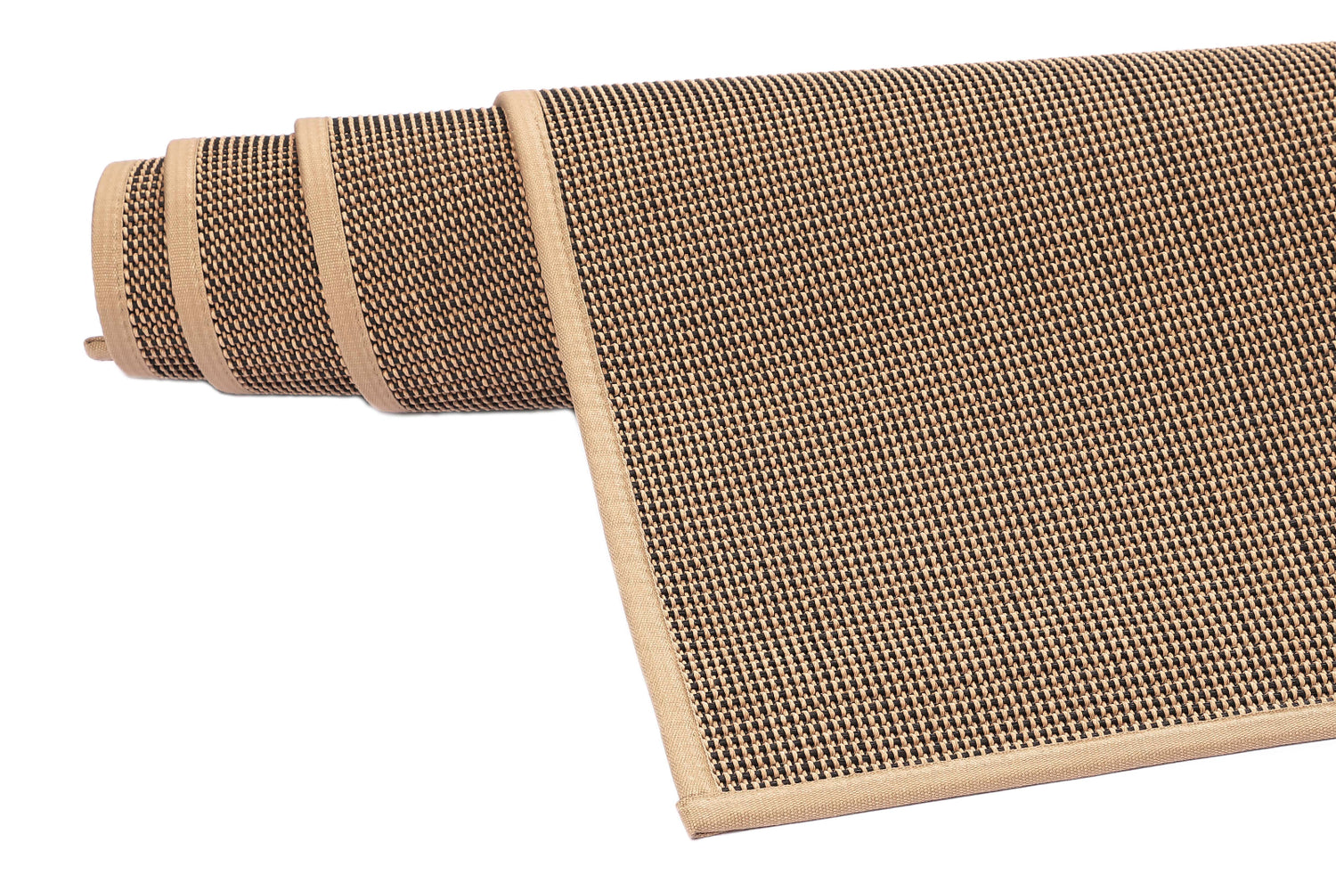 Havu-paperinarumatto, luonnonvärinen/musta rullalla.