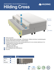 Hilding Cross -jenkkisängyn rakennekuva.