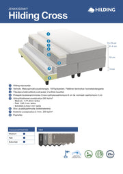 Hilding Cross -jenkkisängyn rakennekuva.