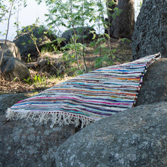 Kuvassa on monivärinen Ilona-puuvillamatto.