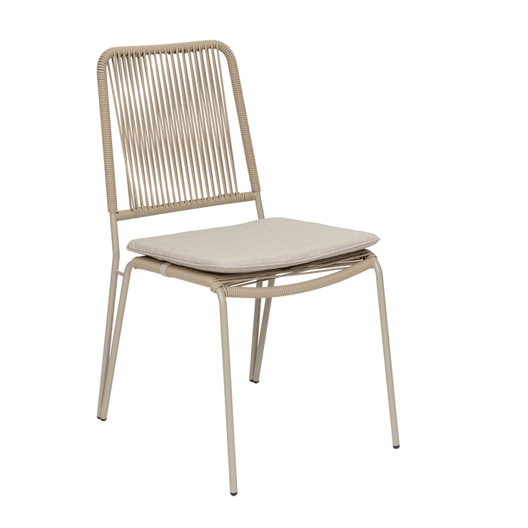Beigenvärinen Kesähelmi-tuoli. (Beige istuinpehmuste myydään erikseen)