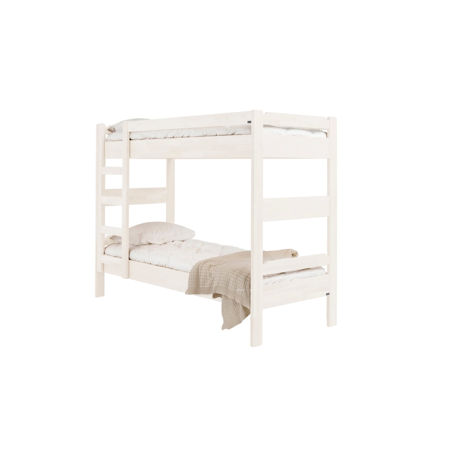 Kuusamo kerrossänky, valkoinen. Patja, tyyny ja peitto myydään erikseen.