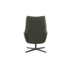 Kuvassa on Kebe Lotus -tv-tuoli vihreällä Alpine Forest 438 -kangasverhoilulla ja mustalla Vision -ristikkojalalla.