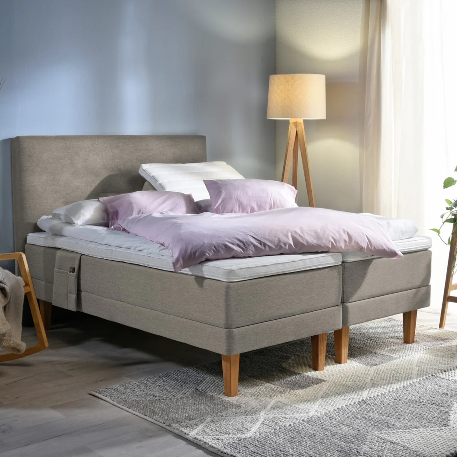 LUOTO moottorisänky paketti 160 x 200 cm + sängynpääty