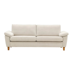 Monika 3-istuttava sohva luonnonvalkoisella Yedi 232 -kangasverhoilulla.