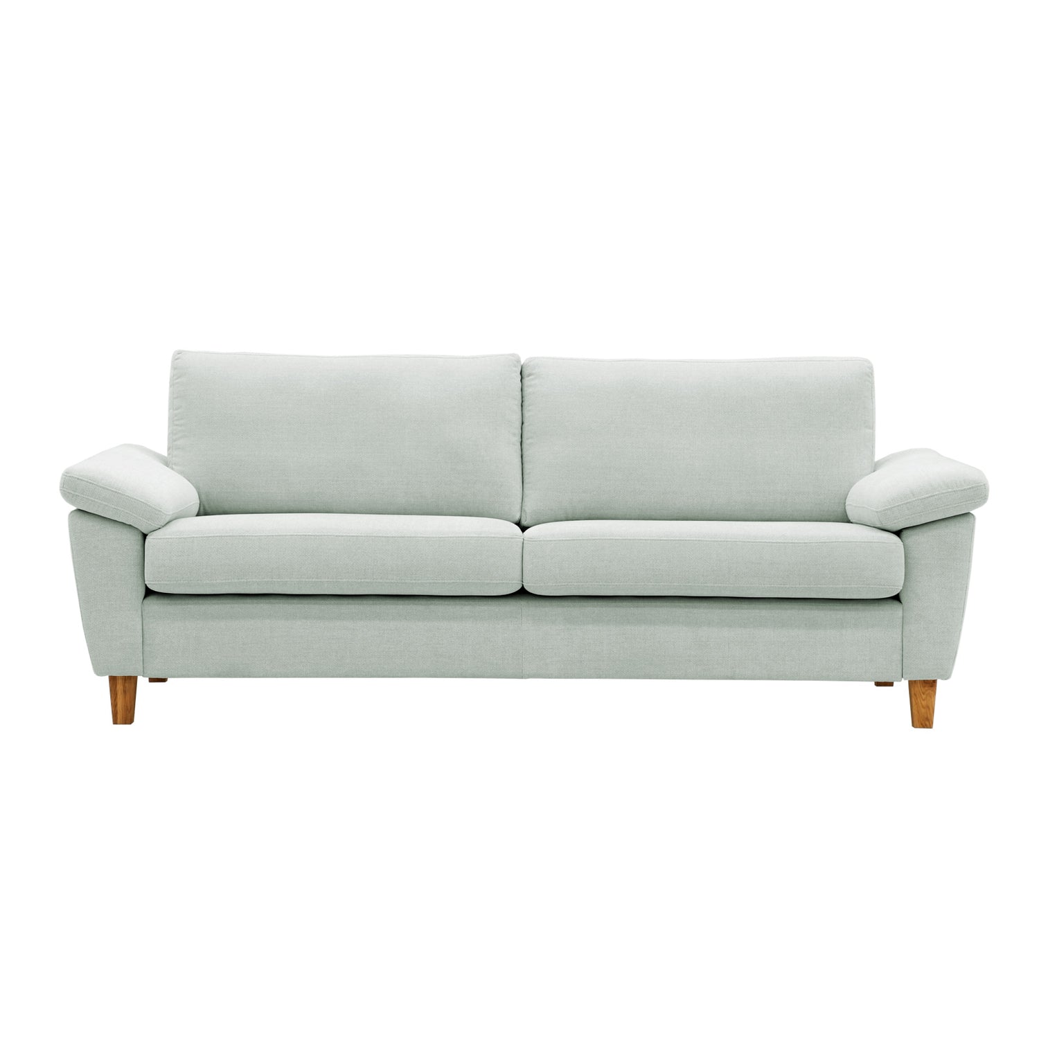 Monika 3-istuttava sohva vaaleanvihreällä Yedi 783 -kangasverhoilulla.