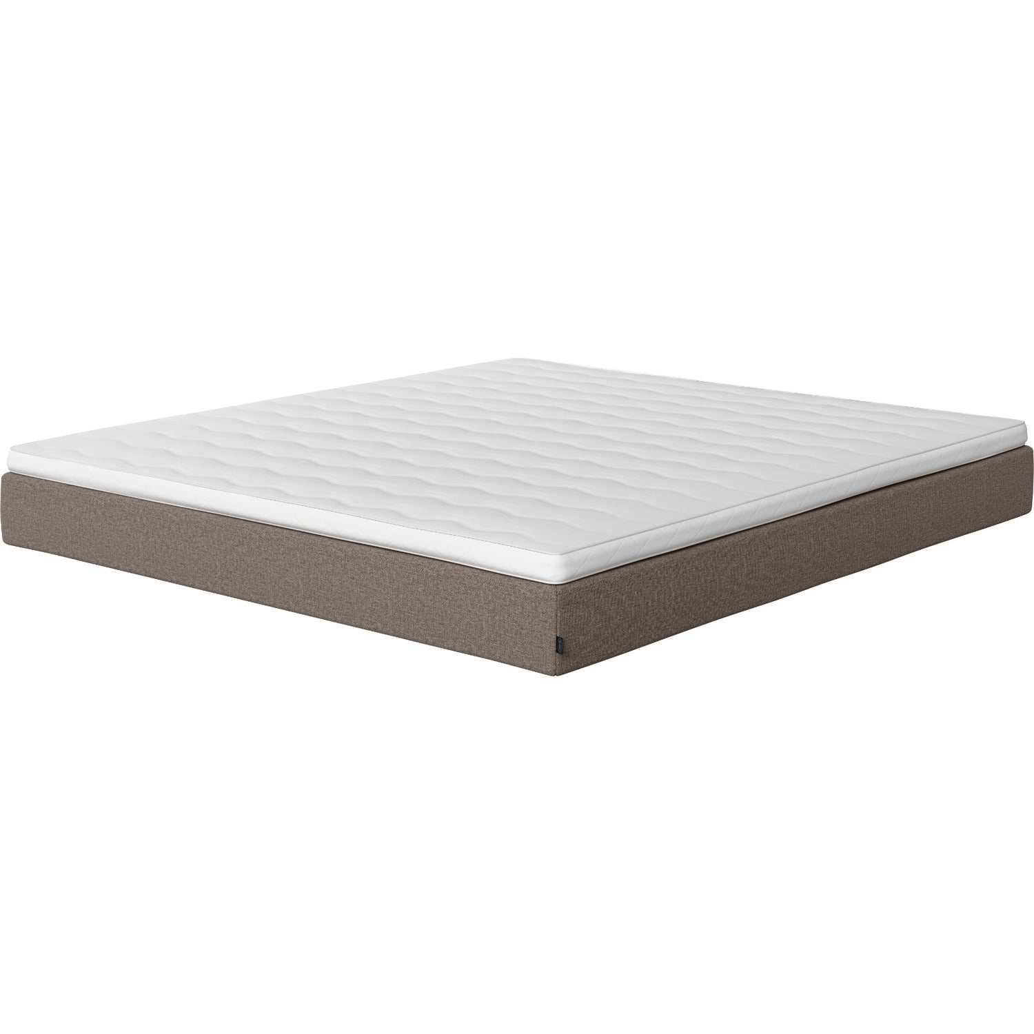Jensen Onyx -joustinpatjan harmaanruskea Mole 272 verhoiluväri. Yhtenäinen Sleep 1 -sijauspatja sisältyy hintaan.