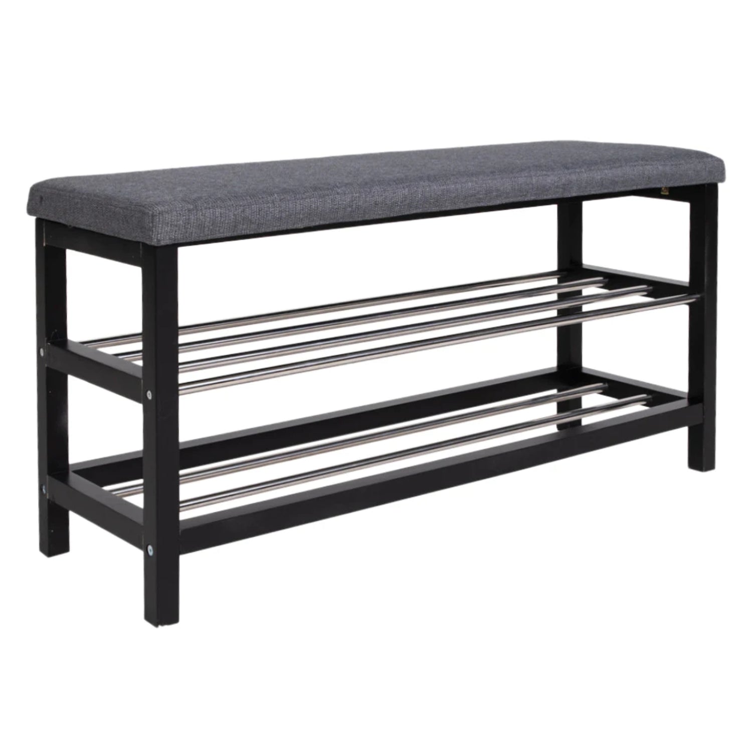 Padova-penkki kenkähyllyllä ja istuimella on kätevä kaluste eteiseen.