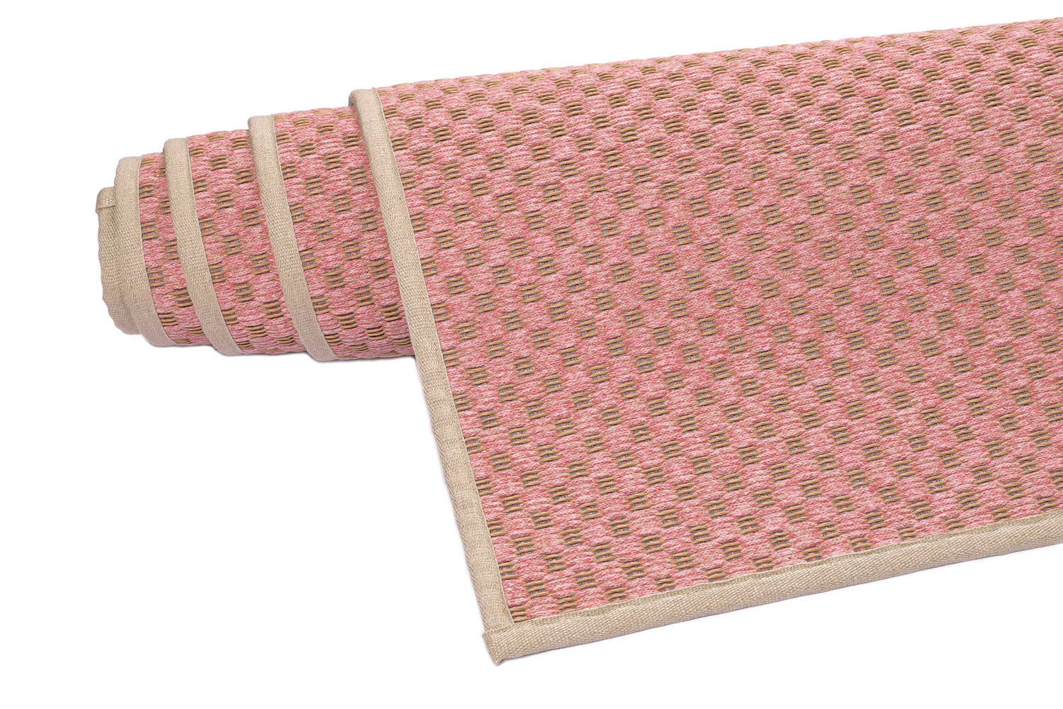Puuvilla-paperinarumatto Pastilli, marjapuuronvärinen pinkki.