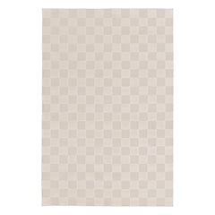 Luonnonvaalea ruutukuosinen Pisa-nukkamatto.