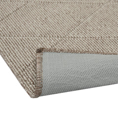 Polar-matto beige, pinnan ja pohjan yksityiskohta.