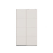 Mattabeige 120 cm Kira-liukuovikomero. Sophisticspace-vetimet ovat metallia.