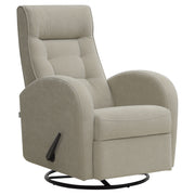Salla-reclinertuoli beigellä Feel 05 -kangasverhoilulla.