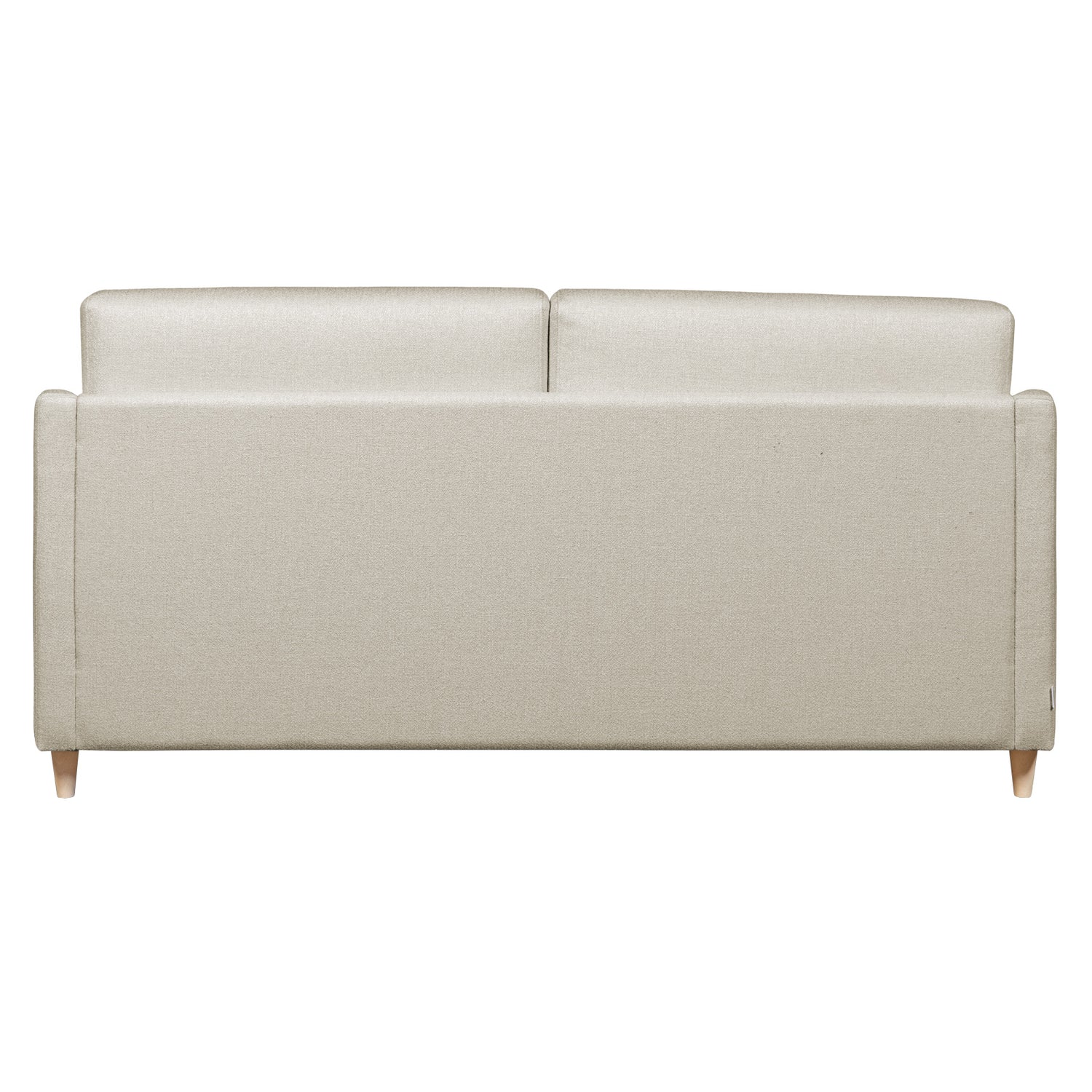 Salla-vuodesohva beigellä Minco 30-kangasverhoilulla ja luonnonvärisillä puujaloilla.