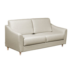 Salla-vuodesohva beigellä Minco 30-kangasverhoilulla ja luonnonvärisillä puujaloilla.