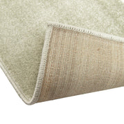 Kuvassa näkyy vaaleanvihreän Seepra-kuvioisen maton kulmaa ja pohjausta.