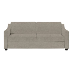 Seili-vuodesohva beigellä Minco 30 -verhoilukankaalla ja wengen värisillä puujaloilla.