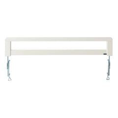 Seniori-sängyn turvalaita valkoiseksi maalattua koivua.