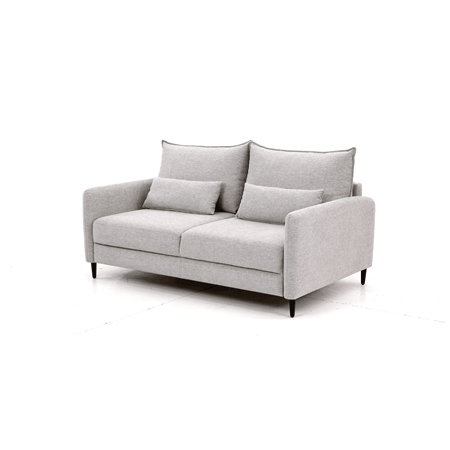 3D-kuvassa Stockholm Hybrid Deluxe -vuodesohva (erikseen myytävä Oliver 173 -kangas), josta saa helposti vuoteen Hydrid Deluxe -vuodemekanismin ansioista. Sohvaan on saatavana myös kuvan erikseen myytävät koristetyynyt.