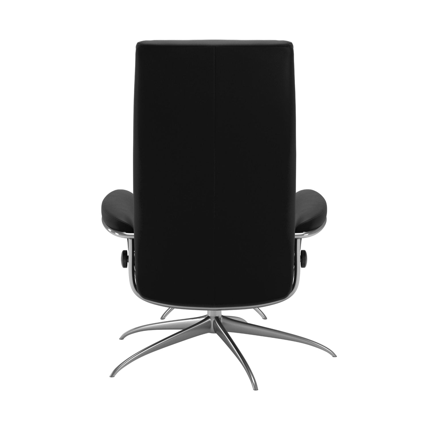 STRESSLESS LONDON STAR tv-tuoli korkea selkänoja + rahi Paloma nahkaverhoilulla