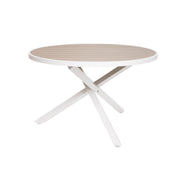 Suvi Aintwood - pyöreä pöytä beigen/valkoisen värisenä.