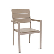 Suvi Aintwood -tuoli, väri beige. Harmaanbeigen yhdistelmäsävy on tarkemmin greige.