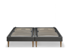 TEMPUR Stay -vuoderunko ilman patjaa, hiili Charcoal Grey, koot 140 x 200, 160 x 200 ja 180 x 200 cm.