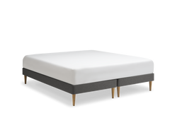 TEMPUR Stay -vuoderunkosänky viistosta, grafiitti Dark Stone, koot 140 x 200, 160 x 200 ja 180 x 200 cm.