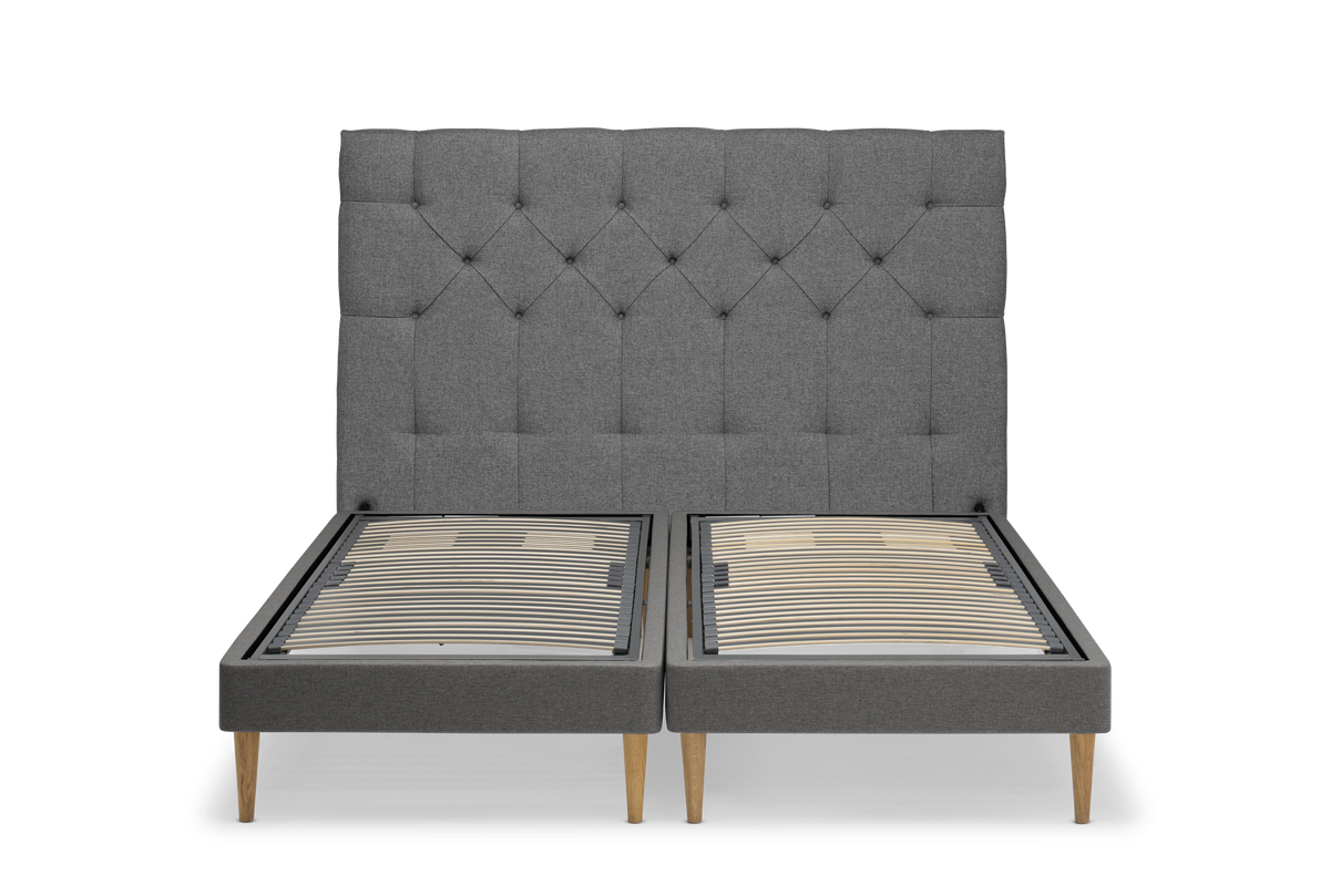 TEMPUR Stay -vuoderunko ilman patjaa, grafiitti Dark Stone, koot 140 x 200, 160 x 200 ja 180 x 200 cm.