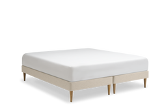 TEMPUR Stay -vuoderunkosänky viistosta, hiekka Sand, koot 140 x 200, 160 x 200 ja 180 x 200 cm.