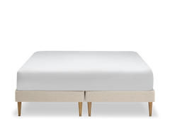 TEMPUR Stay -vuoderunkosänky edestä, hiekka Sand, koot 140 x 200, 160 x 200 ja 180 x 200 cm.