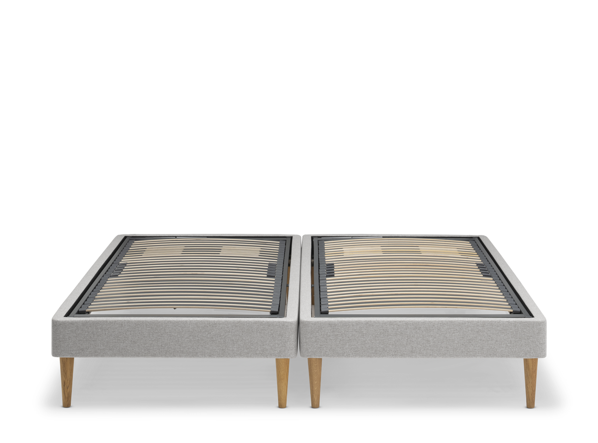 TEMPUR Stay -vuoderunko ilman patjaa, harmaa Stone, koot 140 x 200, 160 x 200 ja 180 x 200 cm.