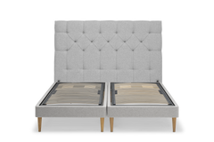 TEMPUR Stay -vuoderunko ilman patjaa, harmaa Stone, koot 140 x 200, 160 x 200 ja 180 x 200 cm.