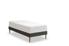 TEMPUR Stay -vuoderunkosänky viistosta, hiili Charcoal Grey, koot 80 x 200, 90 x 200 ja 90 x 210 cm.
