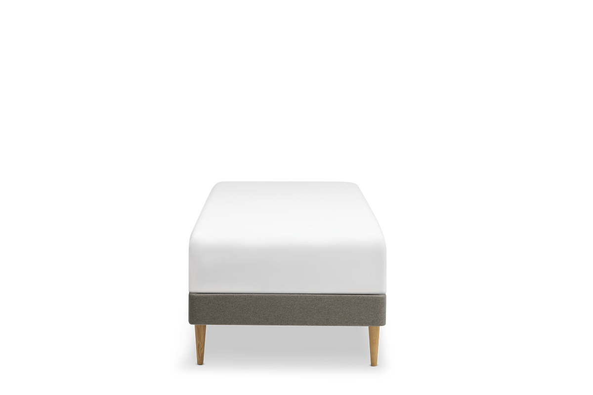 TEMPUR Stay -vuoderunkosänky edestä, grafiitti Dark Stone, koot 80 x 200, 90 x 200 ja 90 x 210 cm.