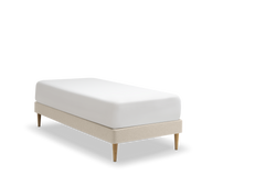 TEMPUR Stay -vuoderunkosänky viistosta, hiekka Sand, koot 80 x 200, 90 x 200 ja 90 x 210 cm.