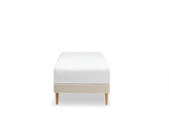 TEMPUR Stay -vuoderunkosänky edestä, hiekka Sand, koot 80 x 200, 90 x 200 ja 90 x 210 cm.