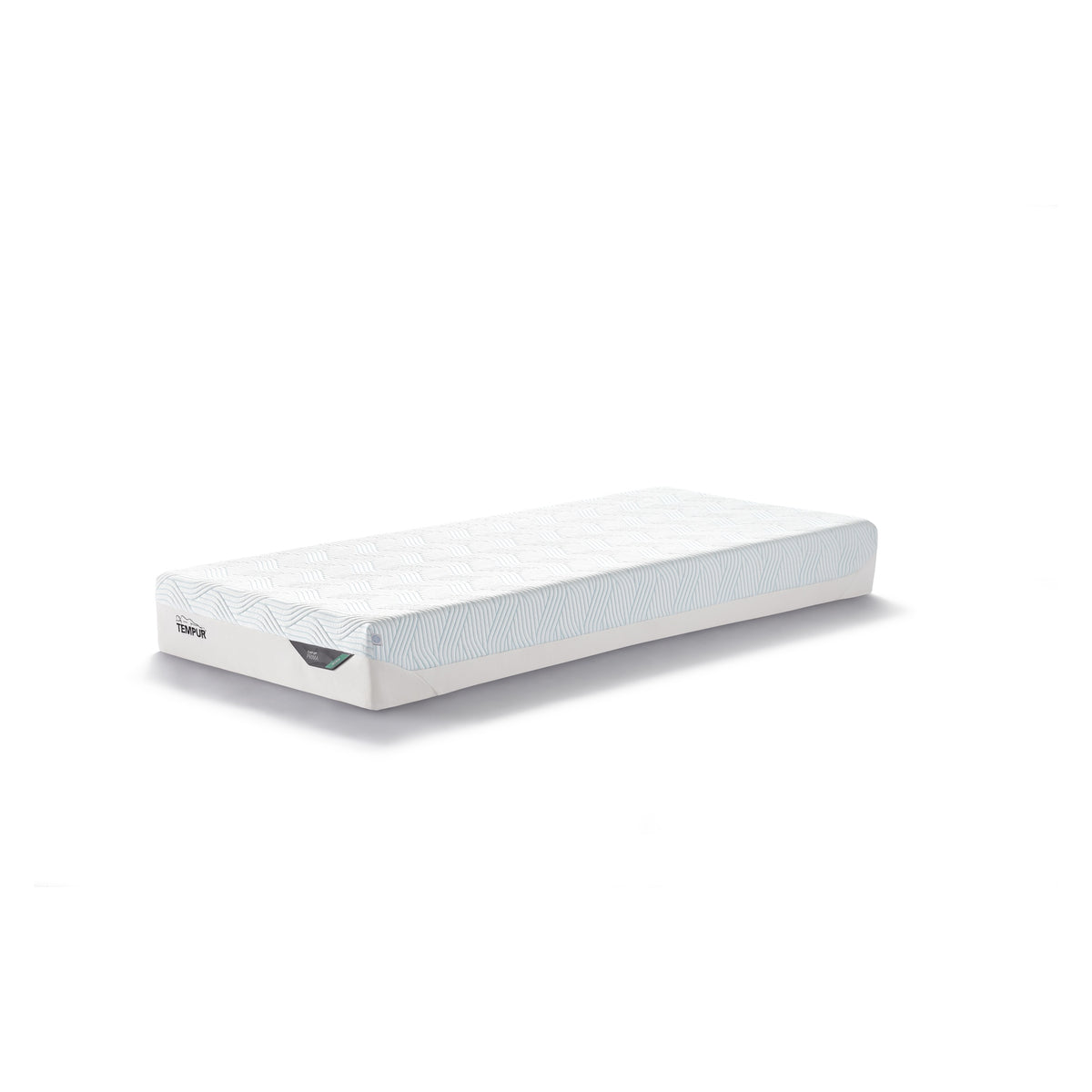 TEMPUR Prima SmartCool 21 cm -patja Medium-tuntumalla yhden hengen koossa, viistokuva.