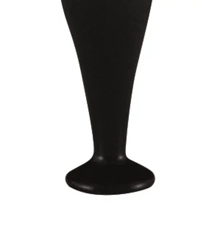 Musta design-jalka 12 cm. Eri jalkavaihtoehdot saatavana Tempuria myyvistä Stemma-myymälöistämme.