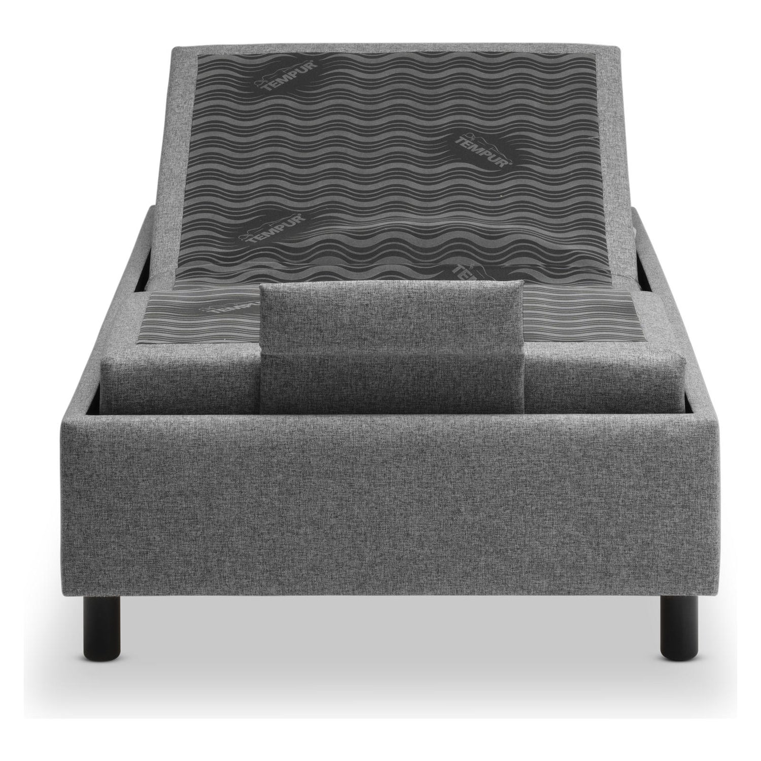 TEMPUR® Boxspring-vuoderunko sopii kaikille TEMPUR®-patjoille. Vuoderungossa on 16 cm tummat vakiojalat ja verhoiluna grafiitinvärinen Dark Stone -kangas.