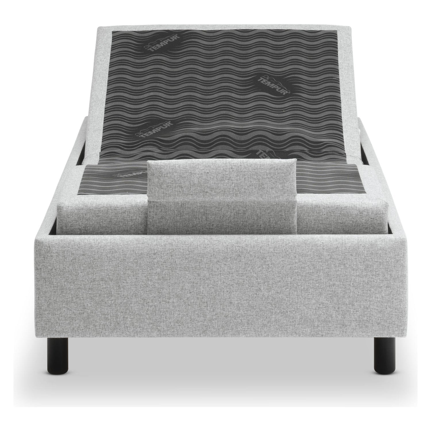 TEMPUR® Boxspring-vuoderunko sopii kaikille TEMPUR®-patjoille. Vuoderungossa on 16 cm tummat vakiojalat ja verhoiluna harmaa Stone -kangas.