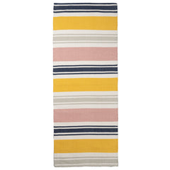 Tango-puuvillamatto, keltaisella kuosilla.