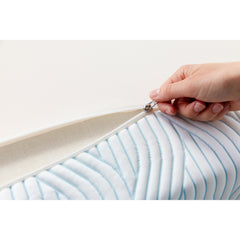 Lähikuvassa Tempur Pro Plus SmartCool -sijauspatjan 3D-kuvioitu irrotettava päällinen.