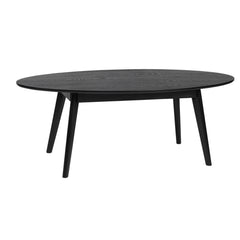 Ovaalinmuotoinen Yumi-sohvapöytä, musta.