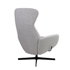 Harmaa Yani-tuoli Brema Ashgrey -verhoilukankaalla ja mustalla Vision-jalalla.