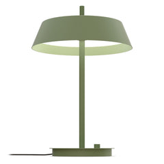 Bliss-pöytävalaisin, mattavihreä. Valaisimessa on himmennin.