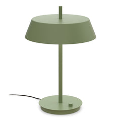 Bliss-pöytävalaisin, mattavihreä. Valaisimessa on himmennin.