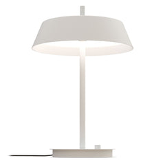 Bliss-pöytävalaisin, mattavalkoinen. Valaisimessa on himmennin.