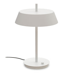 Bliss-pöytävalaisin, mattavalkoinen. Valaisimessa on himmennin.