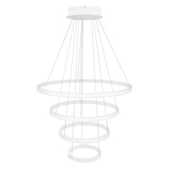 Layer-kattovalaisin muodostuu nimensä mukaisesti neljästä erillisestä metallirenkaasta ja kerroksesta. Kuvassa valkoinen valaisin.